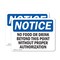 Signmission No Food Or Drink Beyond This Point Without, 14 in W x Rectangle, Vinyl Decal OS-2PACK-NS-D-1014-L-14591 - alternate 1
